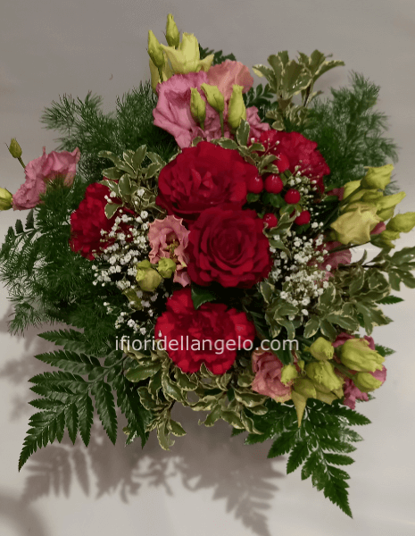 BOUQUET LISIANTHUS E ROSE