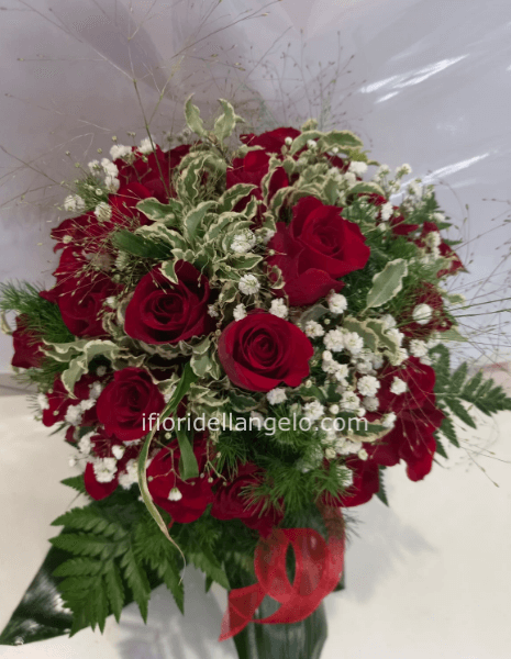 BOUQUET ROSELLINE ROSSE